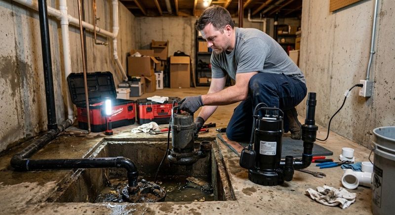 Ejector Pump Installation in West Des Moines, IA