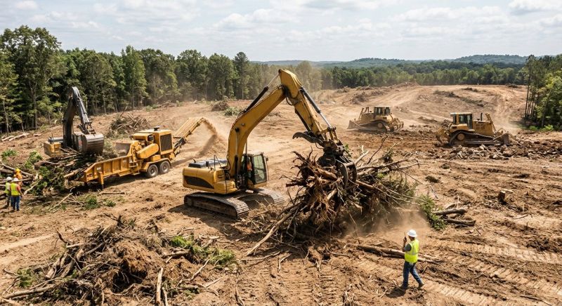 Parking Lot Land Clearing in Houston, TX